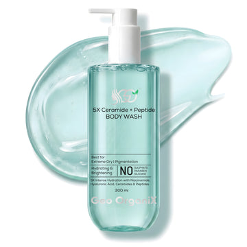 Geo OrganiX 5X Ceramide + Peptide Hydrating Body Wash