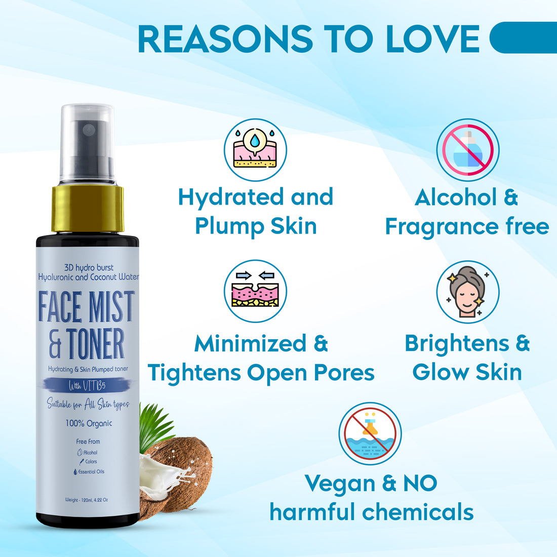 3D Hydro Burst Hyaluronic&Coconut
