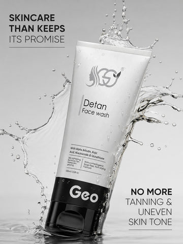 De-Tan Face Wash with Kojic Acid, Niacinamide, Alpha Arbutin & Glutathione