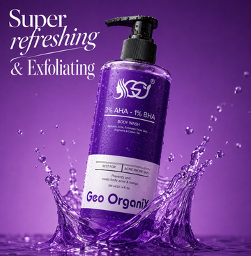 AHA BHA Body Wash with 3% Lactic Acid, 1% Salicylic Acid & 1% Glycolic Acid